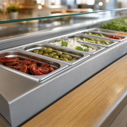 Bac Gastro GN 1/9 Inox - Profondeur 65 mm - 0,6 L