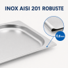 Bac Gastro GN 1/2 Inox - 20 mm - 1 L - Dynasteel
