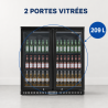 Arrière-Bar Réfrigéré 209 L 2 Portes Vitrées — Ventilé