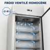 Positive Kühlschrank 650 L Edelstahl GN 2/1 Belüftet