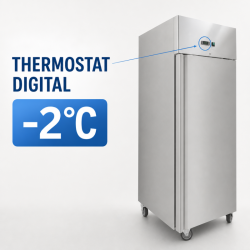 Positive Kühlschrank 650 L Edelstahl GN 2/1 Belüftet