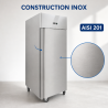 Positive Kühlschrank 650 L Edelstahl GN 2/1 Belüftet