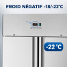 Negative Cabinet 1400 L Stainless Steel 2 Doors GN 2/1 Ventilated