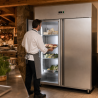 Positive Refrigerated Cabinet 1400 L Stainless Steel GN 2/1 – 2 Doors