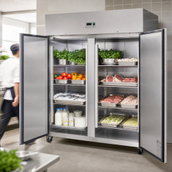 Positive Refrigerated Cabinet 1400 L Stainless Steel GN 2/1 – 2 Doors