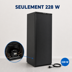 Positive Refrigerated Cabinet 376 L Black 0/+8 °C