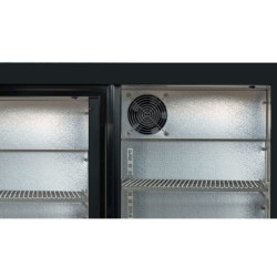 Refrigerated Back Bar 320 L 3 Sliding Glass Doors