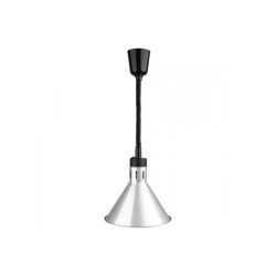 Lampe Chauffante Conique Argentée Dynasteel - Maintien des aliments chauds pour les professionnels de la restauration
