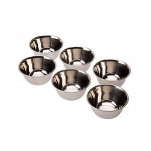 6 Petits Bols en Inox