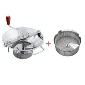 Pack Moulin à Légumes N°5 Acier Etamé - Grille Ø 1 mm Tellier