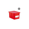 Rectangular Bin 55 L + Red Lid HACCP