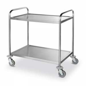 Stainless Steel Trolley 2 Shelves - 2 x 50 Kg