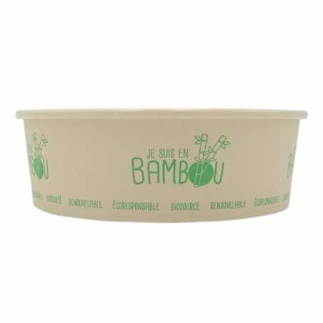 Bol à Salade en Bambou - 750 ml - Lot de 50