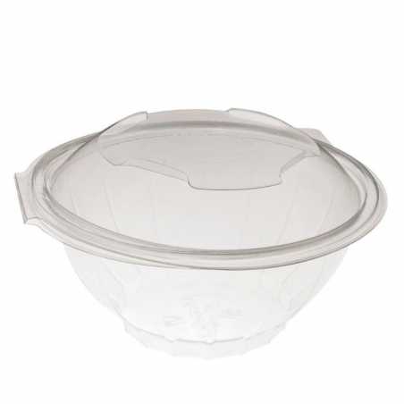 Set of 50 Medium Transparent Bowls with Lid - 75 cl