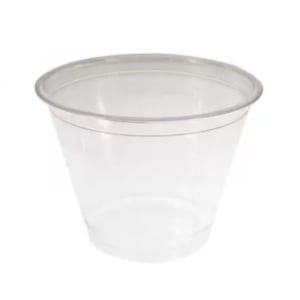 Transparenter Plastiktopf - 270 ml - Set von 50