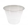 Transparenter Plastiktopf - 270 ml - Set von 50