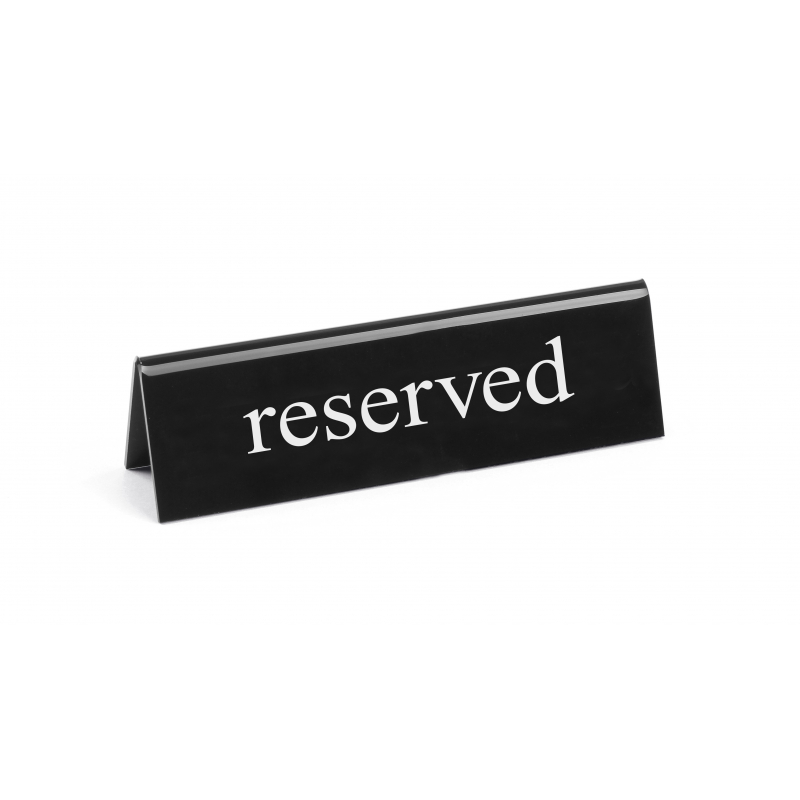 Reserved table easel - Brand HENDI - Fourniresto