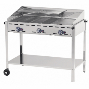 Professioneller Gasgrill Green Fire - 3 Brenner - HENDI