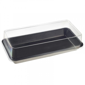 Couvercle en RPET pour Assiette Kanopée 200 x 100 mm - Lot de 100