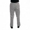 Easyfit Kitchen Pants in White and Black Checkered - Size M - Whites Chefs Clothing - Fourniresto