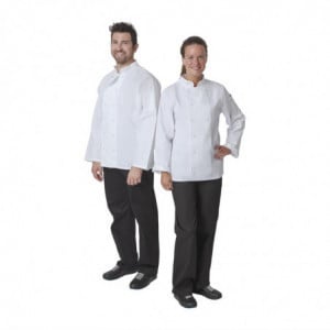 Unisex White Long Sleeve Vegas Chef Jacket - Size L - Whites Chefs Clothing - Fourniresto