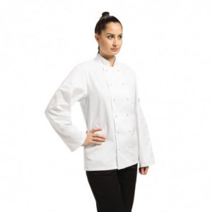 Weiße Unisex-Kochjacke mit langen Ärmeln Vegas - Größe XL - Whites Chefs Clothing - Fourniresto