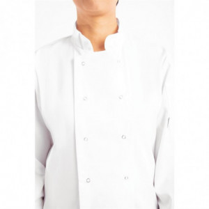 Unisex White Long Sleeve Vegas Chef Jacket - Size Xs - Whites Chefs Clothing - Fourniresto