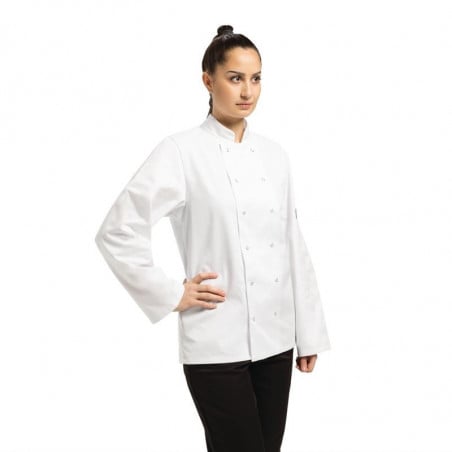 Unisex Kochjacke Weiß Langarm Vegas - Größe XXL - Whites Chefs Clothing - Fourniresto