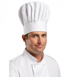 Toque De Chef Tallboy - Taille M 58 Cm - Whites Chefs Clothing - Fourniresto