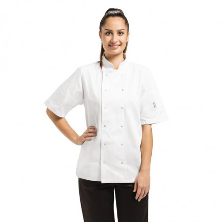 Veste De Cuisine Mixte Blanche À Manches Courtes Vegas - Taille M - Whites Chefs Clothing - Fourniresto