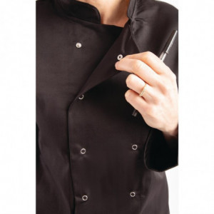 Veste De Cuisine Mixte Noire À Manches Longues Vegas - Taille Xs - Whites Chefs Clothing - Fourniresto