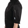 Schwarze Unisex-Kochjacke mit kurzen Ärmeln Vegas - Größe S - Whites Chefs Clothing - Fourniresto