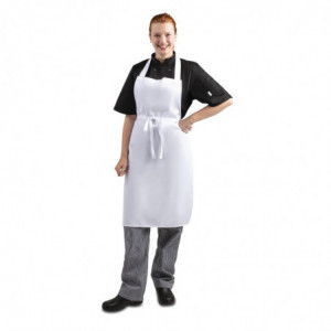 Schürze Latz Weiß 711 x 656 mm - Whites Chefs Clothing - Fourniresto