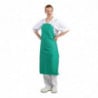 Tabier Bavette Déperlant Très Résistant Vert 1070 X 910 Mm - Whites Chefs Clothing - Fourniresto