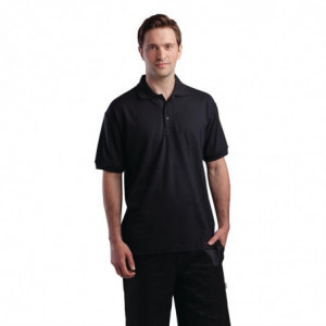 Unisex Black Polo - Size XL - FourniResto - Fourniresto