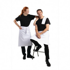 Kellnerschürze Standard Weiß 1000 x 700 mm - Whites Chefs Clothing - Fourniresto