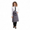 Kellnerschürze in Anthrazit aus 100% Polycotton 1000 x 700 mm - Whites Chefs Clothing - Fourniresto