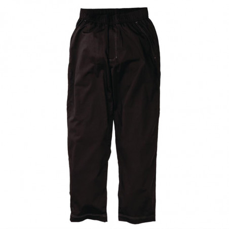 Kochhose Unisex Baggy Schwarz - Größe L - Chef Works - Fourniresto