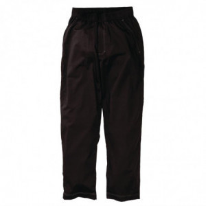 Pantalon De Cuisine Mixte Baggy Noir - Taille M - Chef Works - Fourniresto