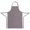 Tablier Bavette Avec Tour De Cou Réglable Et Double Poche Gris 610 X 860 Mm - Chef Works - Fourniresto