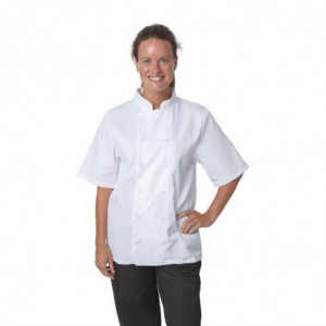 Weiße Kurzarm-Kochjacke Boston - Größe L - Whites Chefs Clothing - Fourniresto