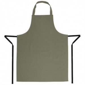 Olive Bib Apron in Polycotton 711 x 965 mm - Whites Chefs Clothing - Fourniresto