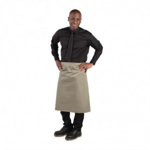 Kellnerschürze Olive aus 100% Polycotton 1000 x 700 mm - Whites Chefs Clothing - Fourniresto