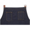 Indigo Memphis Bib Apron in Cotton 760 x 865 mm - Chef Works - Fourniresto