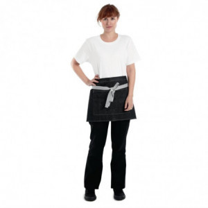 Schürze für Kellner Kurz Denim Schwarz Southside 400 x 760 mm - Whites Chefs Clothing - Fourniresto