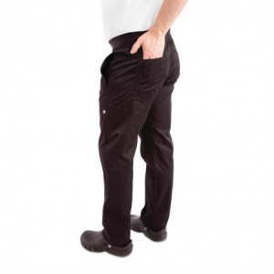 Schwarze Slim-Fit-Hose für Herren - Größe S - Chef Works - Fourniresto