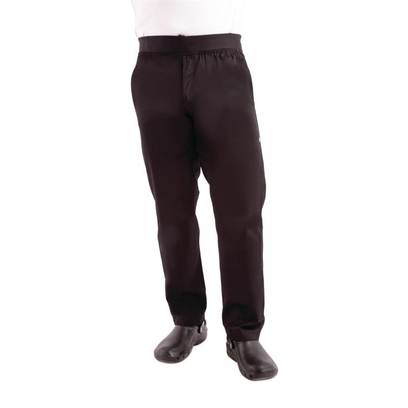 Black Slim Fit Pants for Men - Size XS - Chef Works - Fourniresto