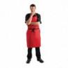 Latzschürze Rot aus Polycotton - Whites Chefs Clothing - Fourniresto