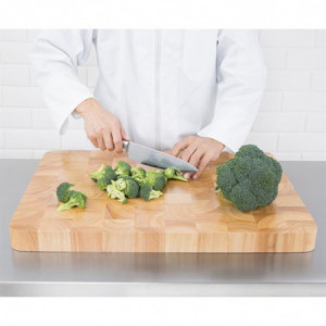 Rectangular Wooden Chopping Board 610 x 455 mm - Vogue - Fourniresto