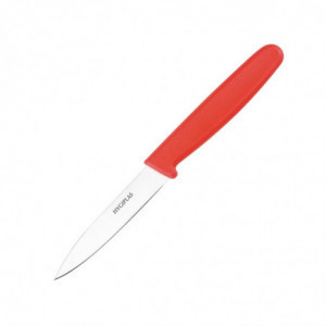 Couteau D'Office Rouge Lame 7,5 Cm - Hygiplas - Fourniresto